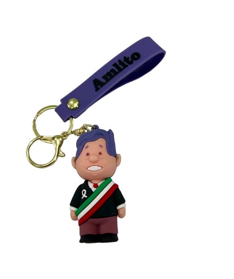 Amlo Keychain Andres Manuel Lopez Obrador El Peje Llavero Mexican