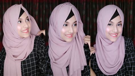 3 Easy And Simple Chiffon Hijab Tutorial For Schoolcollege And