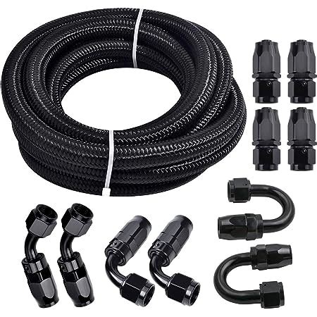 Amazon EVIL ENERGY 6AN 3 8 Fuel Line Hose Fitting Kit Braided