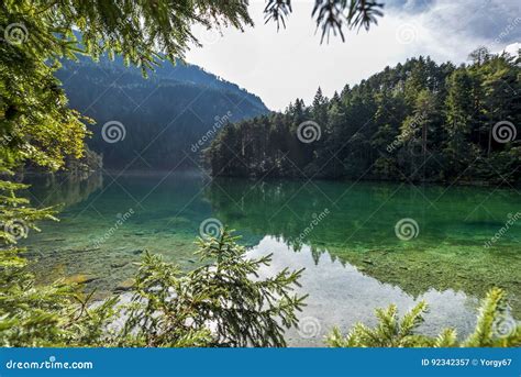 Austrian mountain lakes stock image. Image of tranquility - 92342357