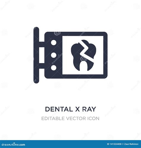 Dental X Ray Icon On White Background Simple Element Illustration From