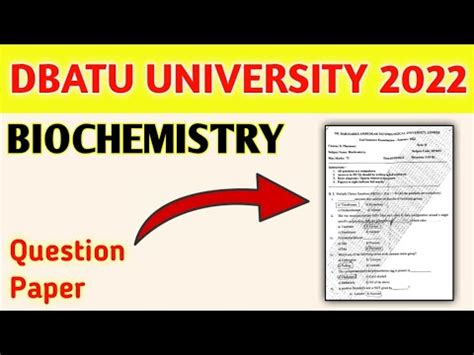 B Pharm Second Semester Biochemistry Question Paper Biochem Question