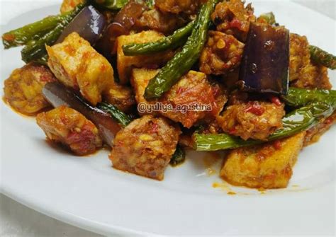 Resep Balado Tahu Tempe Terong Kacang Panjang Oleh Yuliya Agustina