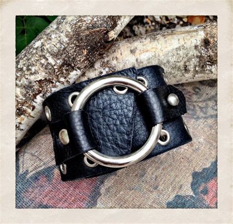 Black Leather Cuff Bracelet Soft Genuine Leather Bracelet Etsy