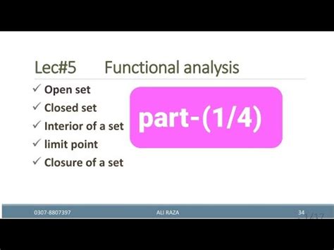 Functional Analysis Lec Examples Of Open Ball And Closed Ball In A