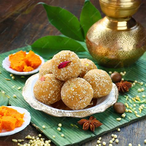 Premium AI Image | Indian Festival Laddu