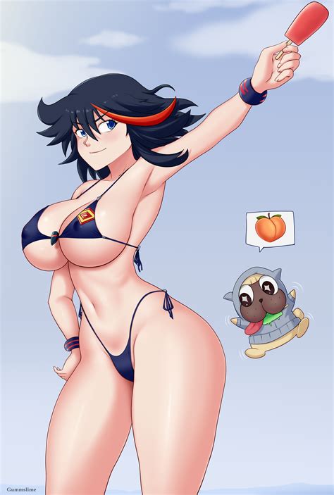 Rule 34 Breasts Female Female Only Gummslime Guts Kill La Kill Kill La Kill Matoi Ryuuko