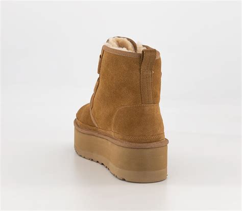 Ugg W Neumel Platform Strap Boots Chestnut Womens Ankle Boots