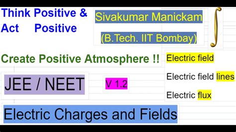 Jee Neet Physics Electrostatics Electric Field Field Lines