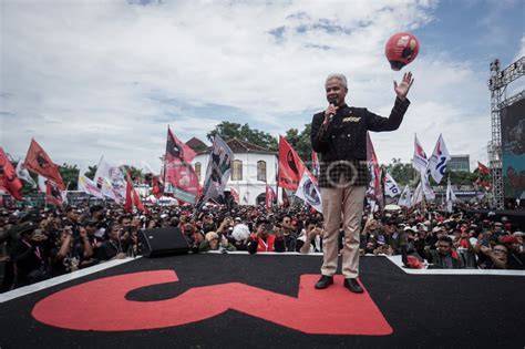 Kampanye Akbar Ganjar Pranowo Mahfud Di Solo Antara Foto