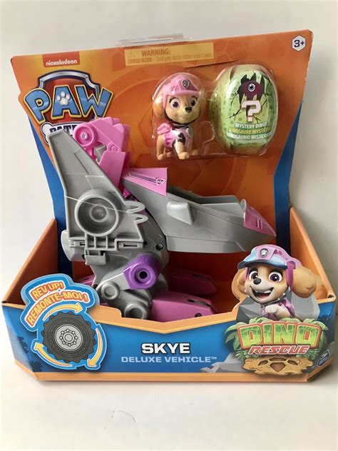 Nickelodeon Paw Patrol Sky Deluxe Vehicle Dino Rescue New With Mystery Dino 778988305492 Ebay