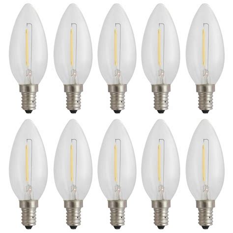 X Led Filament Leuchtmittel Kerze W E Klar Lm Extra Warmwei