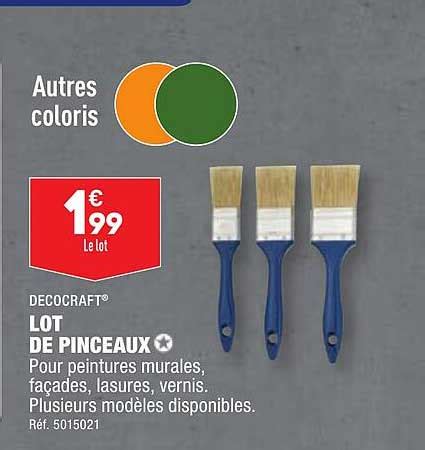 Promo Decocraft Lot De Pinceaux Chez Aldi ICatalogue Fr