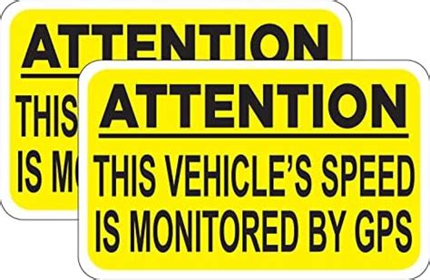 This Vehicles Speed Is Monitored By Gps Bumper Sticker