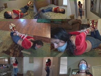 Hunters Lair Bondage Tightly Bound And Left Hanging By Her Steel Bound Swollen Tits Mp Kbps