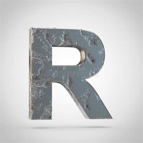 Metal 3d Letter A Uppercase Metallic Red And White Font Isolated On