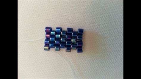 Flat Odd Count Peyote Stitch Youtube