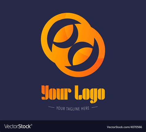 Abstract Logo Template For Branding Royalty Free Vector