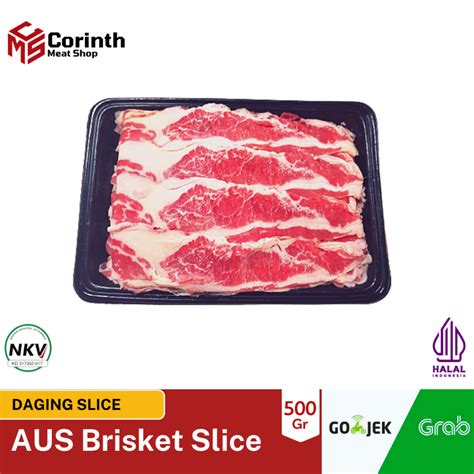 Jual PAKET HEMAT AUS BRISKET SLICE 500 GRAM DAGING SAPI SLICE SHABU