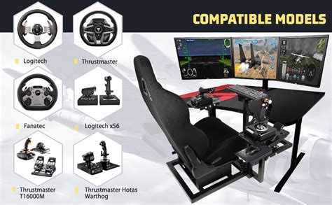 Amazon Marada Universal Flight Simulation Cockpit With Racing Seat