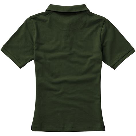 Printed Calgary Short Sleeve Women S Polo Army Green L Polo Shirt 90 100 Cotton