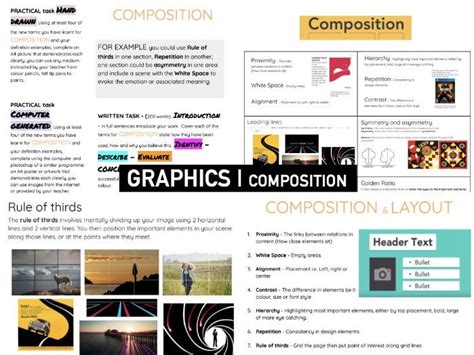 Elements & Principles GRAPHIC Design | COMPOSITION | Teaching Resources