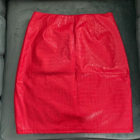 Naked Wardrobe Skirts Naked Wardrobe Crocodile Mini Skirt Poshmark