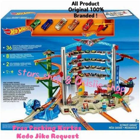 Promo Hot Wheels Ultimate Garage Mega Play Set Ori Hotwheels Track