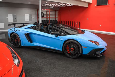 Used 2016 Lamborghini Aventador Lp750 4 Sv Roadster Only 2k Miles Blu Cepheus Carbon Full Ppf