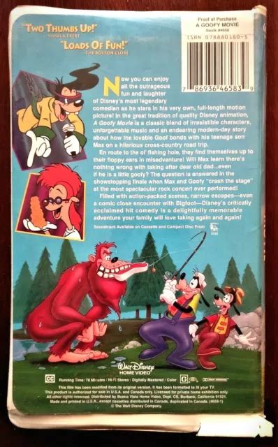 A Goofy Movie Vhs Video Tape Walt Disney Television Animation B Eur