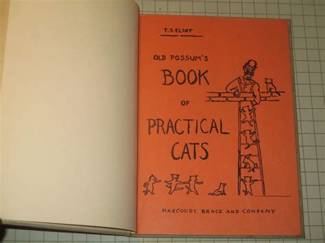 Old Possum S Book Of Practical Cats By T S Eliot Good Hardcover 1939 1st Edition Rareviewbooks