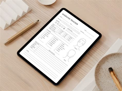 Migraine Tracker Printable Headache Tracker Template Migraine Track