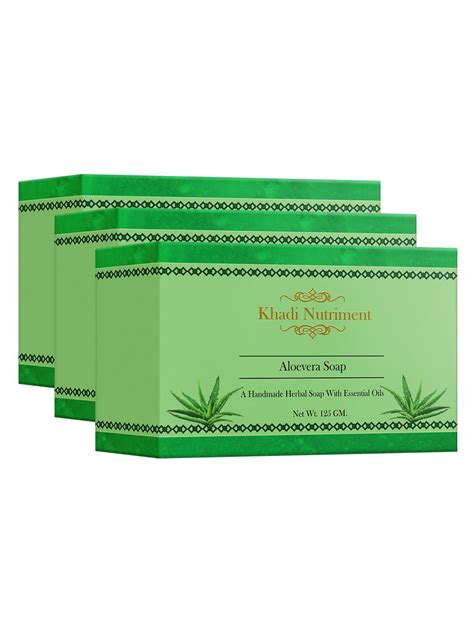 Khadi Nutriment Aloe Vera Soap125 Gm Pack Of 3