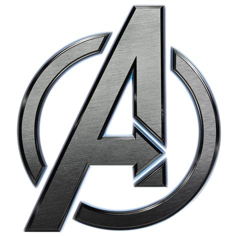 The Avengers Logo - Black and Silver