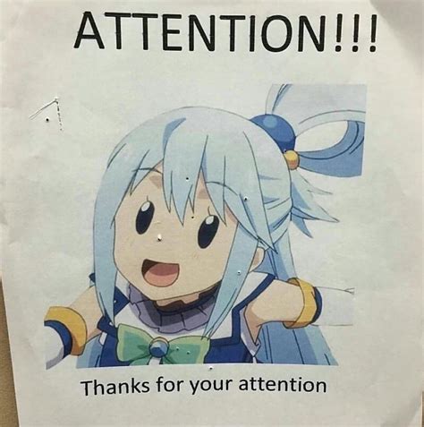 Aqua Useless Even Irl R Animemes