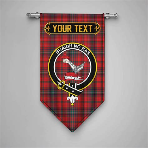 Scottish Macdougall Modern Clan Crest Tartan Gonfalon Custom Personalized