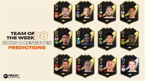 Fifa 23 Ultimate Team Totw 8 Release Date Time And Team Predictions