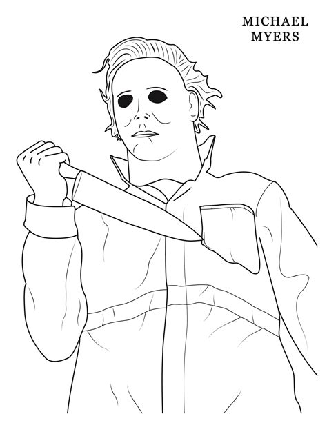 Michael Myers Coloring Pages Pdf - Coloringfolder.com