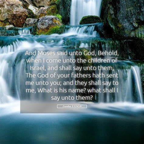 Exodus 3 13 KJV Bible Verse Images