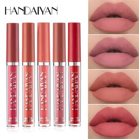 Lip Gloss Colors Matte Waterproof Long Lasting Nude Moisturizing Sexy Red Velvet Lip Tint