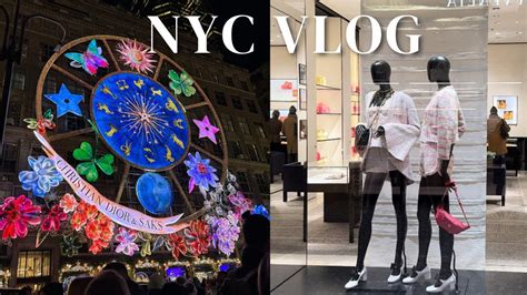 Eng Nyc Vlog Xmas In Ny Dior Saks Chanel Moncler Max Mara