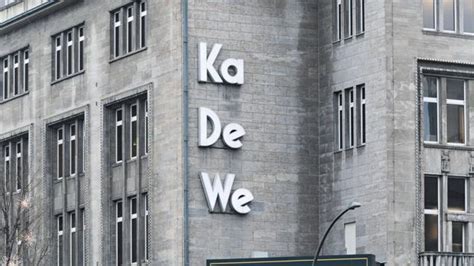 Department Store Gruppe Best Tigt Kadewe Gruppe Meldet Insolvenz An