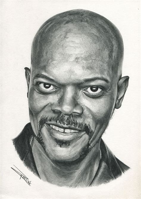 Samuel L Jackson Drawing Image Drawing Skill