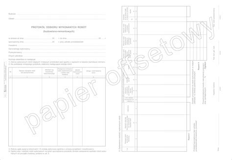 Protok Odbioru Wykonanych Robot Allegro Pl