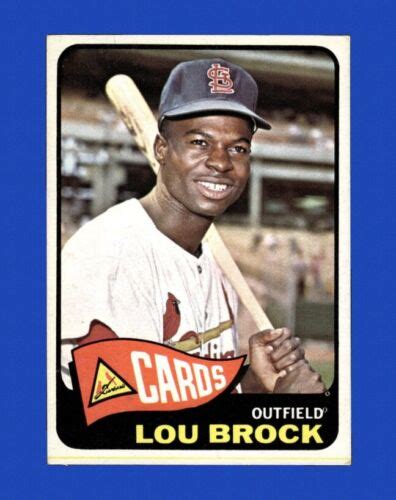 Topps Set Break Lou Brock Ex Exmint Gmcards Ebay