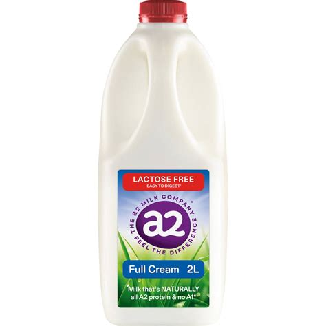 A2 Milk Lactose Free Full Cream Milk 2l Woolworths