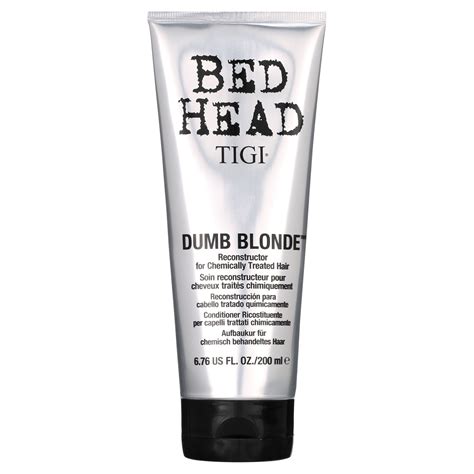 Tigi Bed Head Dumb Blonde Reconstructor Conditioner 6 76 Oz For Chemically Treated Hair