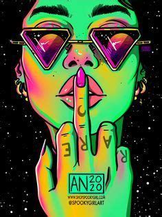 Пин на доске FUCK off Художественные принты Художественные иллюстрации Психоделические