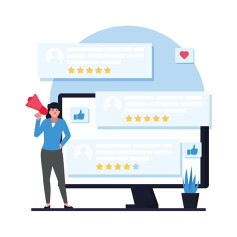 A woman standing with a megaphone next to the monitor displaying