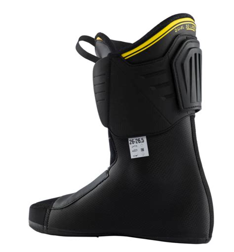 lange zjazdové Lyžiarky Lange LX 110 HV GW BLACK YELLOW